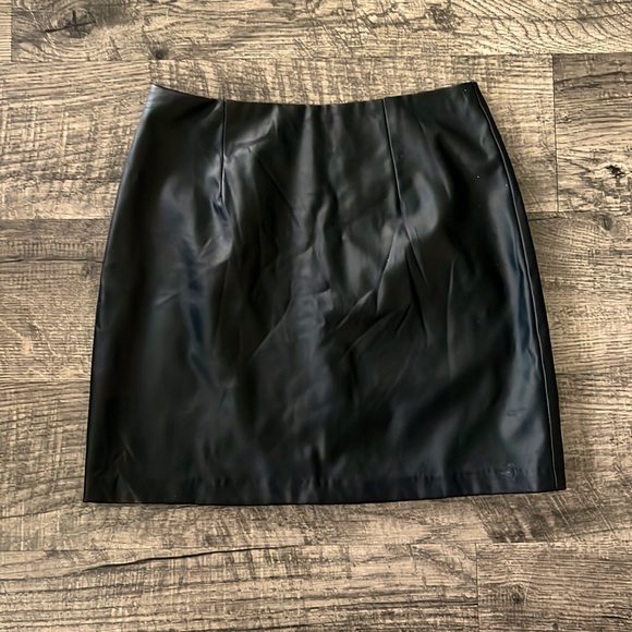 Altar'd State Dresses & Skirts - altar’d state Black Pleather Mini skirt XS